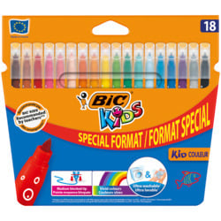 18 Feutres Kid Bic