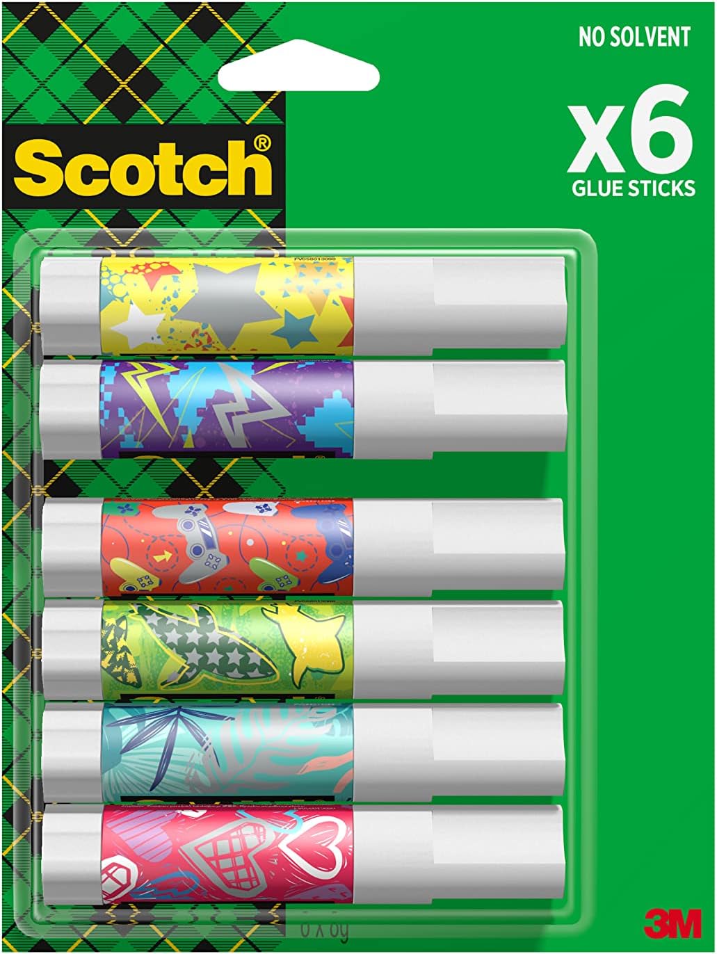 6 batons de colle matalistisc scotch