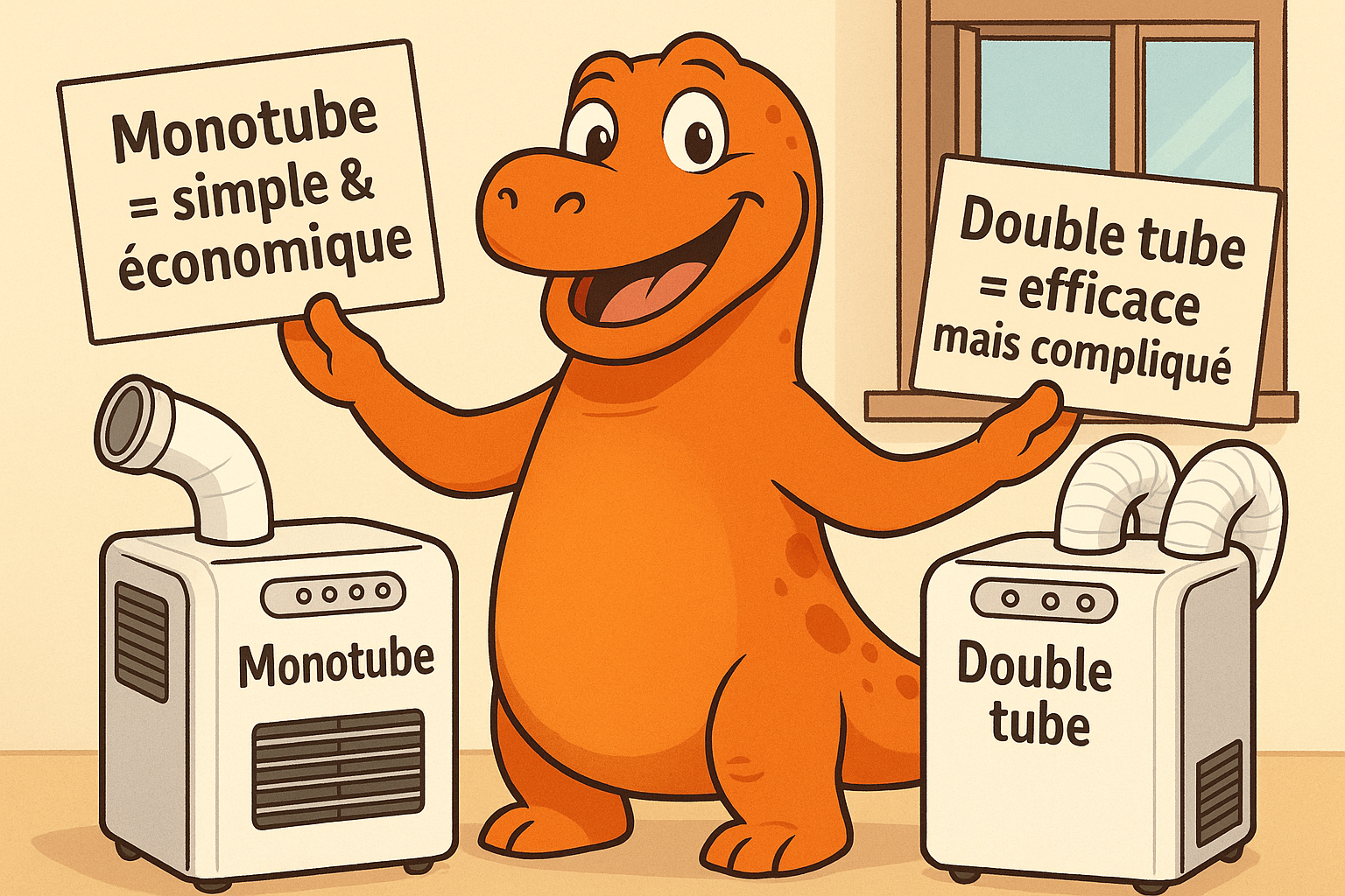 Monotube ou double tube