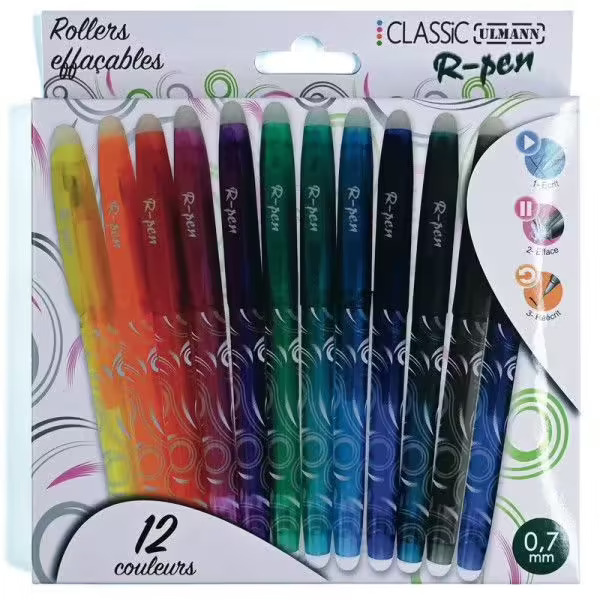 Rollers effaçables (12 couleurs) – Ulmann