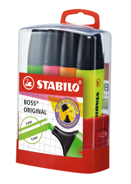 stabilo – BOITE 4 SURLIGNEURS BOSS PARADE
