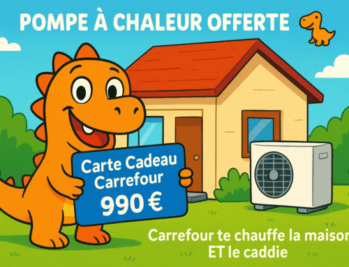 Pompe à chaleur offerte 🦕 : Carrefour te chauffe la maison ET le caddie