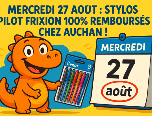 Mercredi 27 août : stylos Pilot Frixion 100% remboursés chez Auchan !