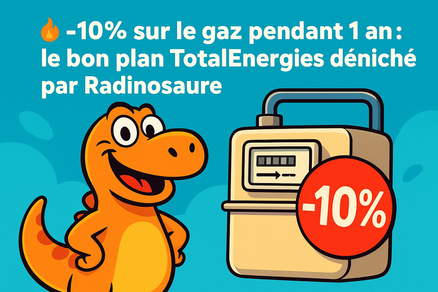 🔥 -10% sur le gaz pendant 1 an : le bon plan TotalEnergies déniché par Radinosaure