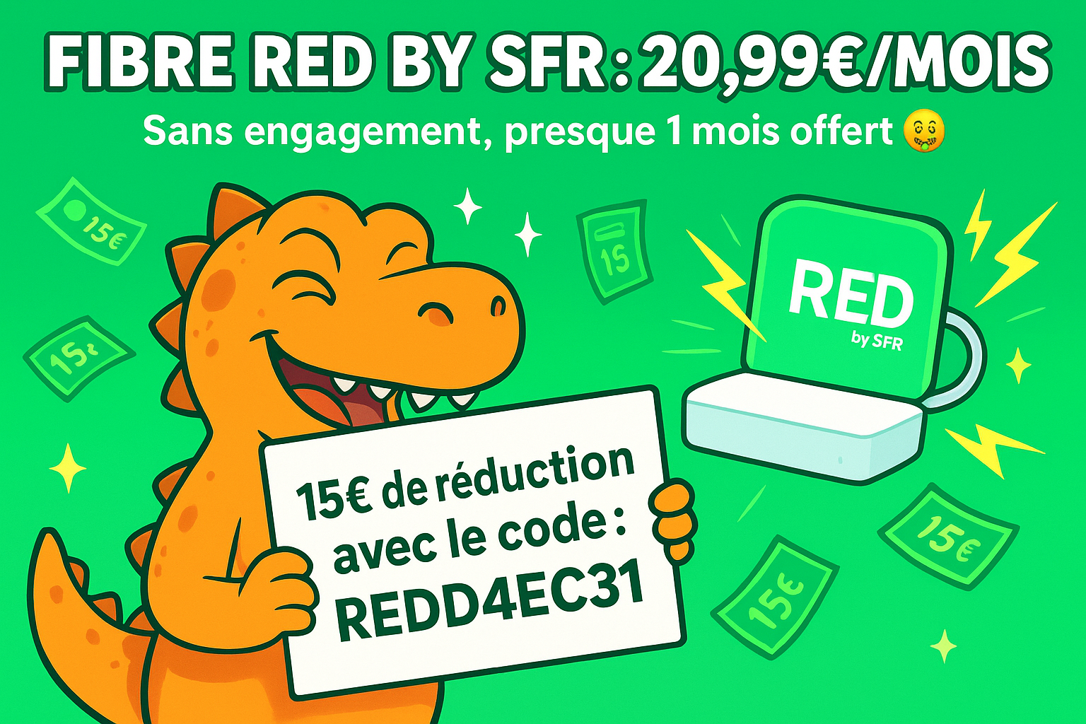 RED by SFR : presque 1 mois offert avec un code promo secret