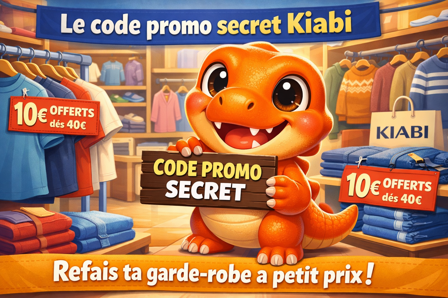 Le code promo “secret” Kiabi pour refaire sa garde-robe sans se ruiner