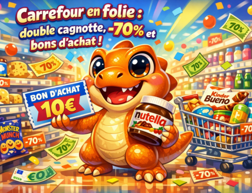 Carrefour en folie : double cagnotte, –70 % et bons d’achat !
