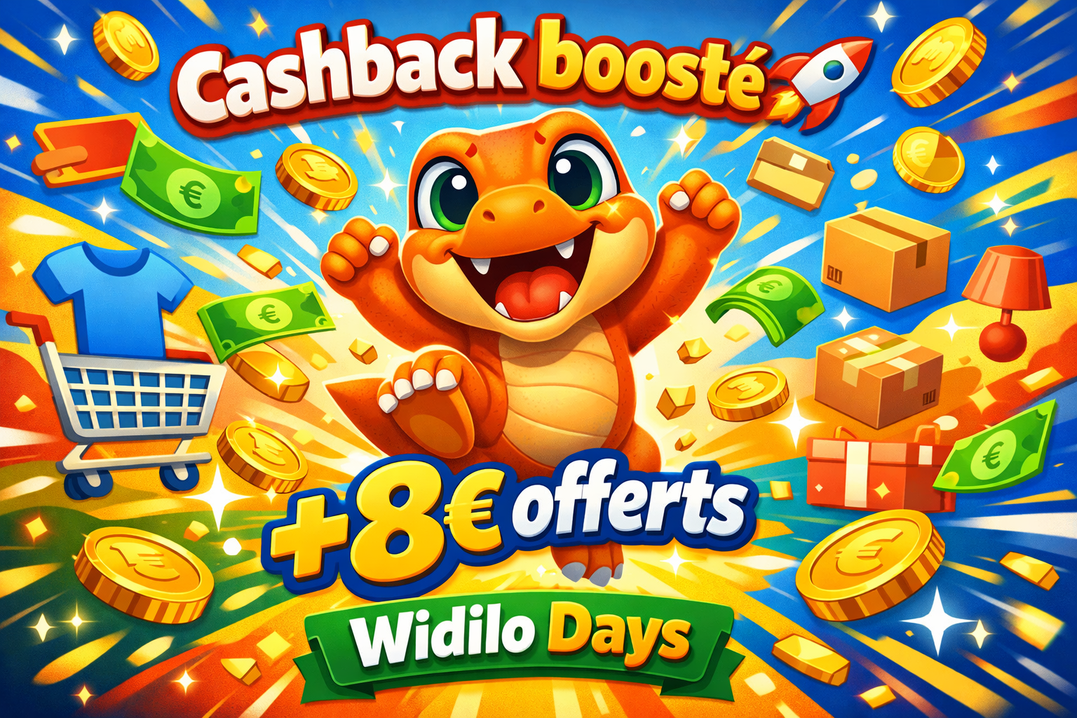 Dinosaure sauteur et promotion cashback Morbi vitae purus dictum, ultrices tellus in, gravida lectus.