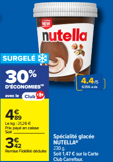 Promo capsules Sun à -70% pour 2 produits achetés chez Carrefour avril 2026