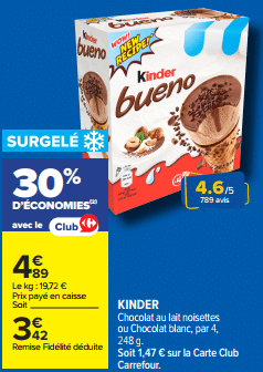 Promo Skip Mon Cycle Court Parfait lot de 2 à -70% chez Carrefour avril 2026