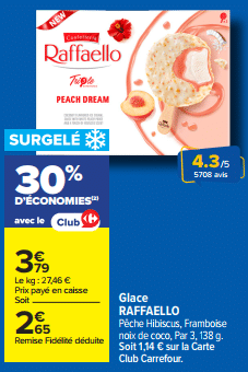 Promo capsules Sun à -70% pour 2 produits achetés chez Carrefour avril 2026