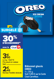 Promo capsules Sun à -70% pour 2 produits achetés chez Carrefour avril 2026