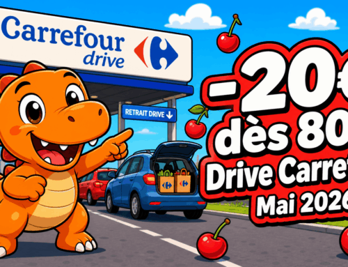 Code CERISES20 Carrefour Drive : 20€ offerts + cashback Widilo (mai 2026)
