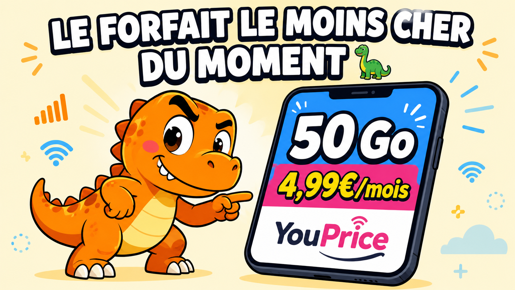 YouPrice : 50 Go à 4,99€/mois – Le meilleur forfait mobile sans engagement de mai 2026 ?