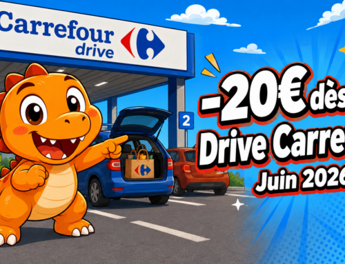 Code ENSEMBLE20 Carrefour Drive : 20€ offerts + cashback Widilo (juin 2026)